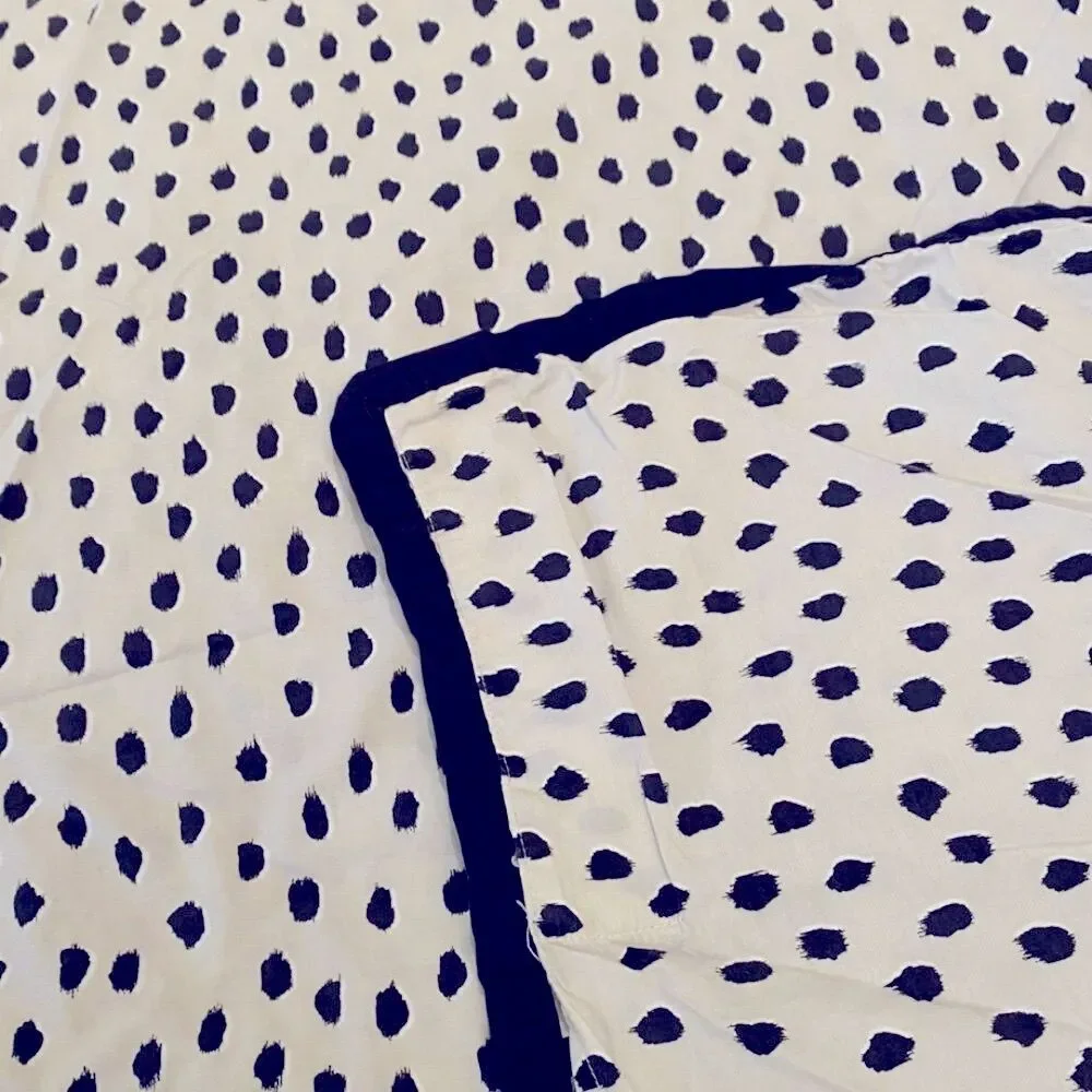 KATE SPADE Black Dots Duvet King Comforter